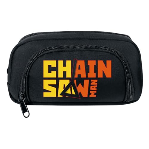 xhomeshop Chainsaw Man Anime große Kapazität Pen Bag Denji Student Pencil Case Travel Simple Stationery Bag School Office Storage Bag von xhomeshop