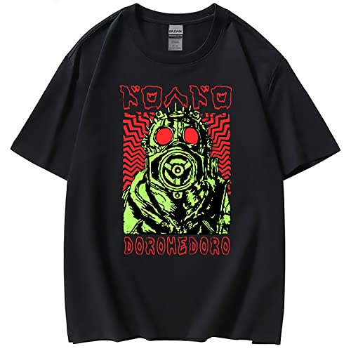 xhomeshop Dorohedoro T-Shirt Dorohedoro Cartoon Manga Cosplay T-Shirt Casual Kurzarm Pullover Anime Kleidung für Männer Frauen von xhomeshop