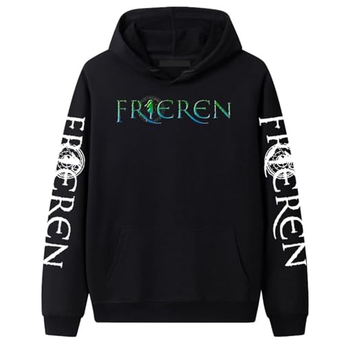 xhomeshop Harajuku Anime Frieren: Beyond Journey's End Hoodie Frieren Langarmpullover Sousou no Frieren Sweatshirt mit übergroßer Tasche von xhomeshop