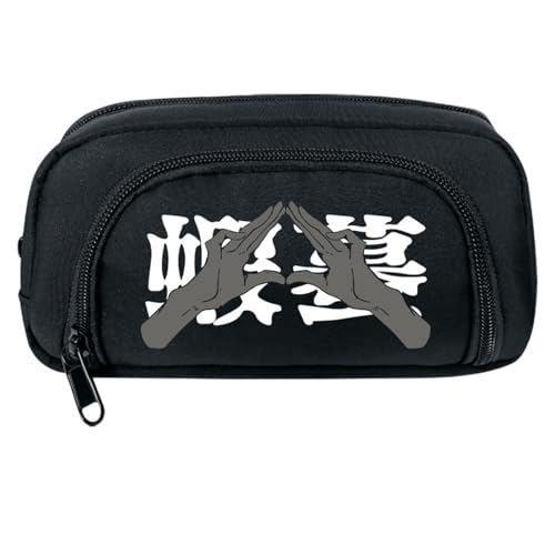 xhomeshop Jujutsu Kaisen Anime große Kapazität Pen Bag Itadori Yuji Student Pencil Case Travel Simple Stationery Bag School Office Storage Bag von xhomeshop