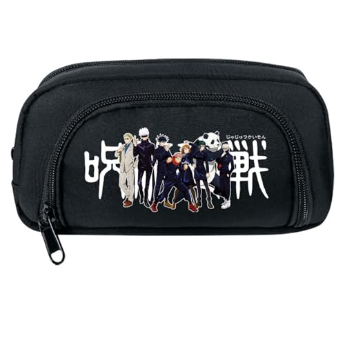 xhomeshop Jujutsu Kaisen Anime große Kapazität Pen Bag Itadori Yuji Student Pencil Case Travel Simple Stationery Bag School Office Storage Bag von xhomeshop