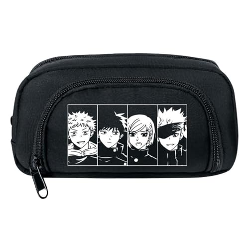 xhomeshop Jujutsu Kaisen Anime große Kapazität Pen Bag Itadori Yuji Student Pencil Case Travel Simple Stationery Bag School Office Storage Bag von xhomeshop