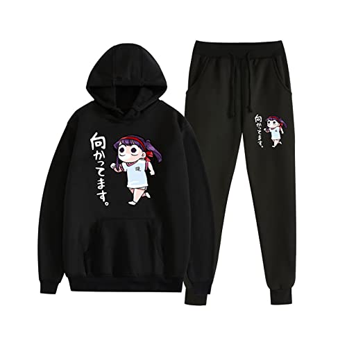 xhomeshop Komi Can’t Communicate Sweatshirt Mit Kapuze Hose Sets Anime Gedruckt Pullover Jogginghose Anzüge Komi Shoko Cosplay Zweiteiliges Set für Unisex von xhomeshop