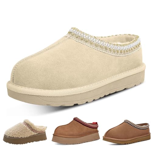 xhuoqdk Winter-Plüsch-Plattform-Stiefel, modisch, für Damen, mit Pelz, Fleece gefütterte flauschige Hausschuhe, bequem und warm, für drinnen und draußen, rutschfest, kurze Mini-Knöchelstiefel, 36.5 EU xhuoqdk Winter-Plüsch-Plattform-Stiefel, modisch, für Damen, mit Pelz, Fleece gefütterte flauschige Hausschuhe, bequem und warm, für drinnen und draußen, rutschfest, kurze Mini-Knöchelstiefel, 36.5 EU von xhuoqdk