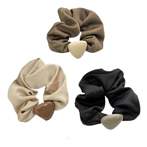 Haargummis, Satin-Haargummis, Seiden-Haargummis, Haarringe für Zöpfe, 3 Stück, Satin-Haarbänder für Damen, Haarbänder, Haarbänder, Kopfschmuck Haargummis, Satin-Haargummis, Seiden-Haargummis, Haarringe für Zöpfe, 3 Stück, Satin-Haarbänder für Damen, Haarbänder, Haarbänder, Kopfschmuck von xiAzyuSP