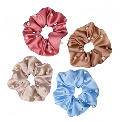 Haargummis, Satin-Haargummis, Seiden-Haargummis, Haarringe für Zöpfe, Perlen, Satin, Haarring, Haarschmuck für Damen Haargummis, Satin-Haargummis, Seiden-Haargummis, Haarringe für Zöpfe, Perlen, Satin, Haarring, Haarschmuck für Damen von xiAzyuSP