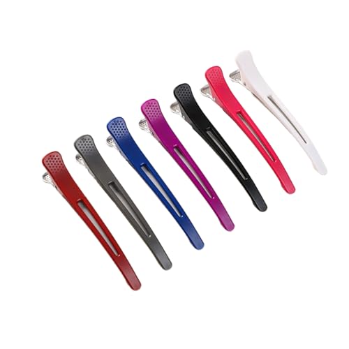 7 Stück rutschfeste Haarspangen zum Stylen, Entenschnabel-Haarspangen mit Silikonband, 11 cm, Friseur-Clips für Damen und Herren. Haarroller-Clips, Krokodil-Clips. 7 Stück rutschfeste Haarspangen zum Stylen, Entenschnabel-Haarspangen mit Silikonband, 11 cm, Friseur-Clips für Damen und Herren. Haarroller-Clips, Krokodil-Clips. von xianxikaitech