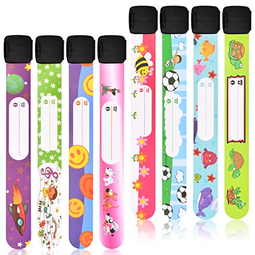 8 Stück Kinder Notfall-Armbänder, Sicherheits-ID Armband mit Telefonnummer, Wasserdicht und Wiederverwendbar, Anti-Verlust Notfallarmband für Jungen, Mädchen, Kleinkinder und Babys von xianynow