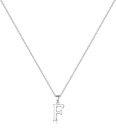 Anfangs Halsketten für Frauen, feine Buchstaben Halskette personalisierte winzige Anfangs Anhänger Halskette Monogramm niedliche Buchstaben Name Choker Halsketten (N) von xiao