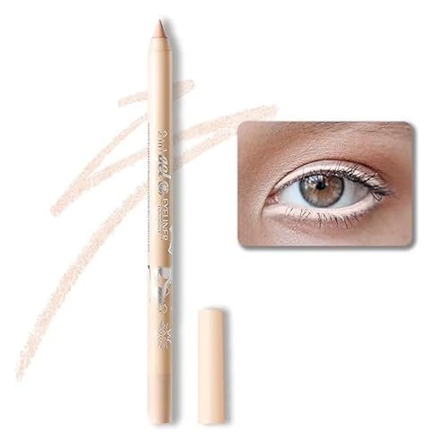 机翻 · 通用领域 Colorful Gel Glitter Eyeliner, Wasserdichte Perle Augenschartenstift Metallic Glitter Eye Liner Bleistift für Frauen, Eye Liners & Shadow Pencil Eye Make-up (03# Nackt) von Xiao