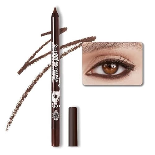 机翻 · 通用领域 Colorful Gel Glitter Eyeliner, Wasserdichte Perle Augenschartenstift Metallic Glitter Eye Liner Bleistift für Frauen, Eye Liners & Shadow Pencil Eye Make-up (06# Dunkelbraun) von Xiao