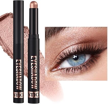 Crayon wasserdicht Eyeshadow Stick, Shimmer Cream Eyeshadow Bleistift, dauerhaft wasserdicht und nicht blühend Pearlescent Eyeliner (10#) von xiao