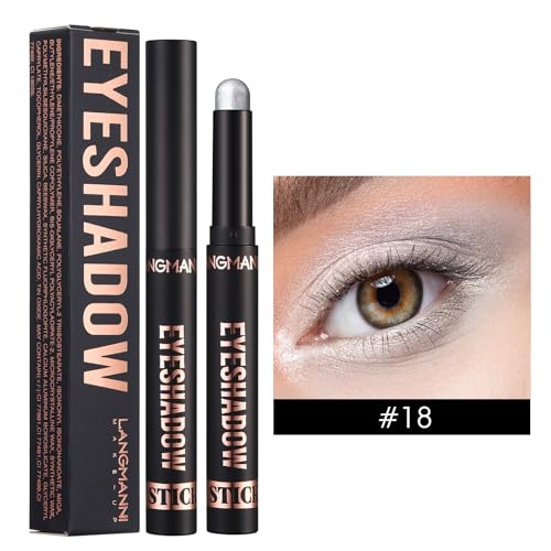 Crayon wasserdicht Eyeshadow Stick, Shimmer Cream Eyeshadow Bleistift, dauerhaft wasserdicht und nicht blühend Pearlescent Eyeliner (18#) von xiao