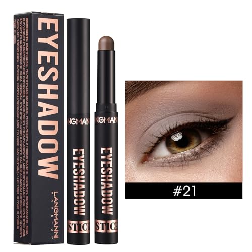Crayon wasserdicht Eyeshadow Stick, Shimmer Cream Eyeshadow Bleistift, dauerhaft wasserdicht und nicht blühend Pearlescent Eyeliner (21#) von xiao