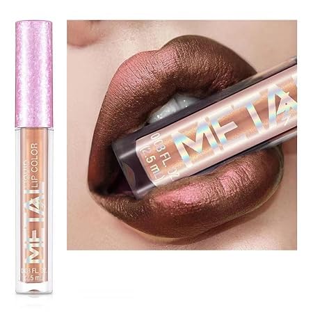 Creme Lip Gloss, langlebige Feuchtigkeitsspendende Samt Lippenstift, wasserdicht, nicht verblassend (03-SHIMMER FINISH) von Xiao