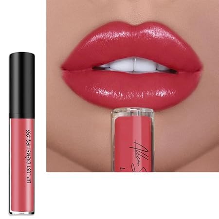 Creme Lip Gloss, langlebige Feuchtigkeitsspendende Samt Lippenstift, wasserdicht, nicht verblassend (04#) von Xiao