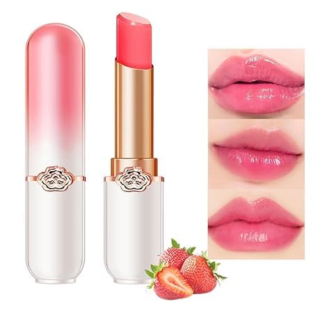 Strawberry Blueberry tinted Lip Balms,Pfirsich Farbe wechselnder Lippenstift,Feuchtigkeitscreme Langlebige Lippenpflege Lippenstift Magic Lip Gloss Lip Tint (1pc Blaubeeren) von Xiao