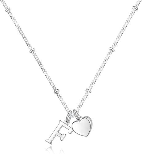 xiao Anfangs Halsketten für Frauen, feine Buchstaben Halskette personalisierte winzige Anfangs Anhänger Halskette Monogramm niedliche Buchstaben Name Choker Halsketten (B) von xiao