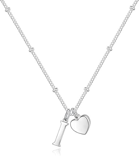 xiao Anfangs Halsketten für Frauen, feine Buchstaben Halskette personalisierte winzige Anfangs Anhänger Halskette Monogramm niedliche Buchstaben Name Choker Halsketten (D) von xiao