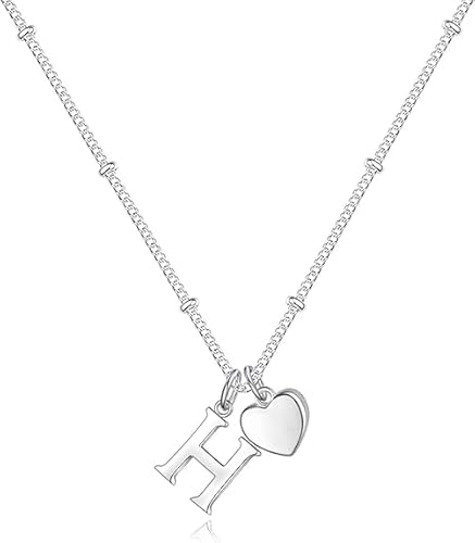 xiao Anfangs Halsketten für Frauen, feine Buchstaben Halskette personalisierte winzige Anfangs Anhänger Halskette Monogramm niedliche Buchstaben Name Choker Halsketten (E) von xiao