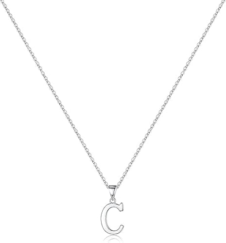 xiao Anfangs Halsketten für Frauen, feine Buchstaben Halskette personalisierte winzige Anfangs Anhänger Halskette Monogramm niedliche Buchstaben Name Choker Halsketten (F) von xiao