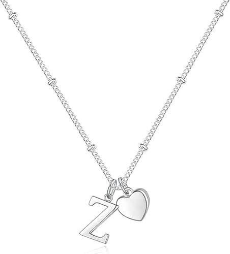 xiao Anfangs Halsketten für Frauen, feine Buchstaben Halskette personalisierte winzige Anfangs Anhänger Halskette Monogramm niedliche Buchstaben Name Choker Halsketten (H) von xiao