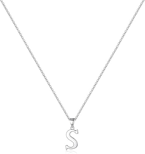 xiao Anfangs Halsketten für Frauen, feine Buchstaben Halskette personalisierte winzige Anfangs Anhänger Halskette Monogramm niedliche Buchstaben Name Choker Halsketten (I) von xiao