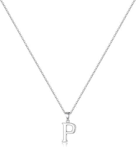 xiao Anfangs Halsketten für Frauen, feine Buchstaben Halskette personalisierte winzige Anfangs Anhänger Halskette Monogramm niedliche Buchstaben Name Choker Halsketten (J) von xiao