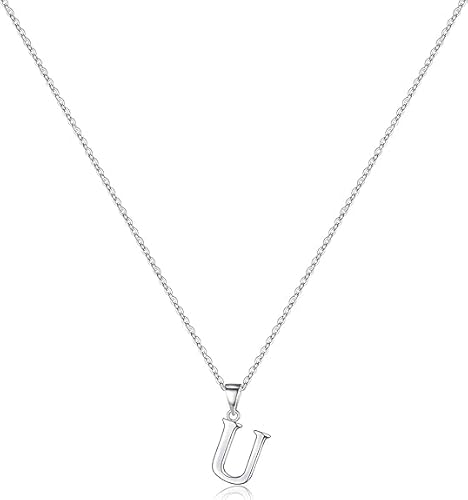 xiao Anfangs Halsketten für Frauen, feine Buchstaben Halskette personalisierte winzige Anfangs Anhänger Halskette Monogramm niedliche Buchstaben Name Choker Halsketten (L) von xiao