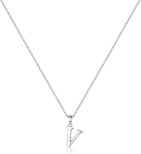 xiao Anfangs Halsketten für Frauen, feine Buchstaben Halskette personalisierte winzige Anfangs Anhänger Halskette Monogramm niedliche Buchstaben Name Choker Halsketten (M) von xiao