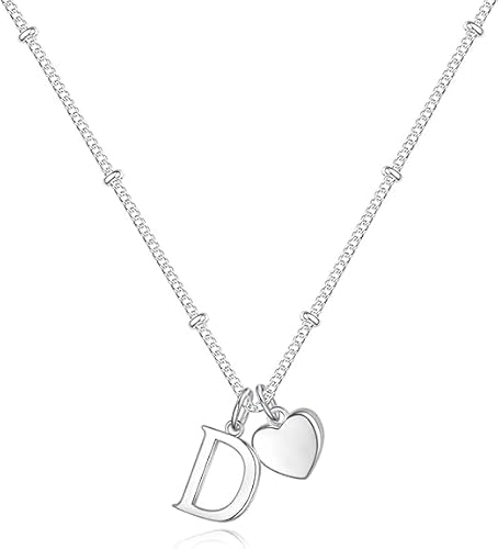 xiao Anfangs Halsketten für Frauen, feine Buchstaben Halskette personalisierte winzige Anfangs Anhänger Halskette Monogramm niedliche Buchstaben Name Choker Halsketten (R) von xiao