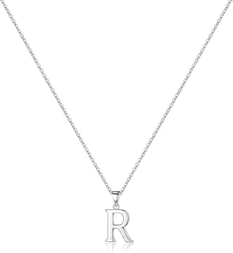 xiao Anfangs Halsketten für Frauen, feine Buchstaben Halskette personalisierte winzige Anfangs Anhänger Halskette Monogramm niedliche Buchstaben Name Choker Halsketten (S) von xiao