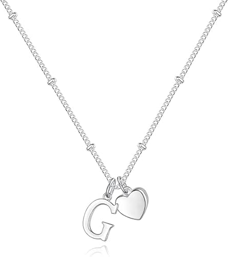 xiao Anfangs Halsketten für Frauen, feine Buchstaben Halskette personalisierte winzige Anfangs Anhänger Halskette Monogramm niedliche Buchstaben Name Choker Halsketten (V) von xiao