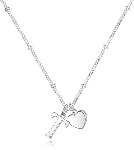 xiao Anfangs Halsketten für Frauen, feine Buchstaben Halskette personalisierte winzige Anfangs Anhänger Halskette Monogramm niedliche Buchstaben Name Choker Halsketten (W) von xiao