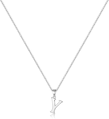 xiao Anfangs Halsketten für Frauen, feine Buchstaben Halskette personalisierte winzige Anfangs Anhänger Halskette Monogramm niedliche Buchstaben Name Choker Halsketten (W) von xiao