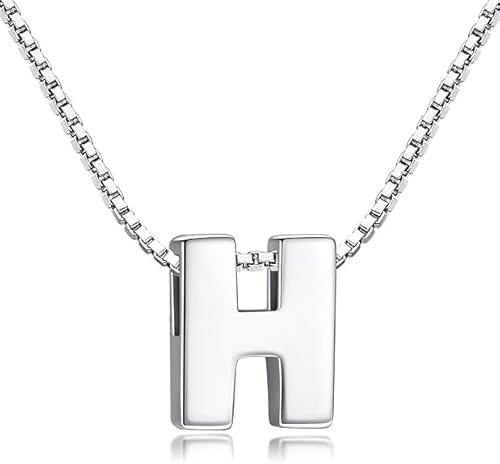 xiao Anfangsketten für Frauen, Anfangskette 925 Sterling Silber Buchstaben Anhänger personalisierte 26 Alphabet Halskette für Frauen Männer A-Z (Y) von xiao