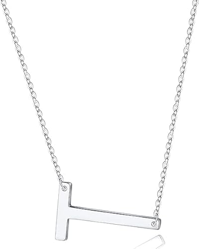 xiao Sterling Silber Seitenseiten anfängliche Halsketten für Frauen, zarte Buchstabe Halskette personalisierte winzige anfängliche Anhänger (Y) von xiao