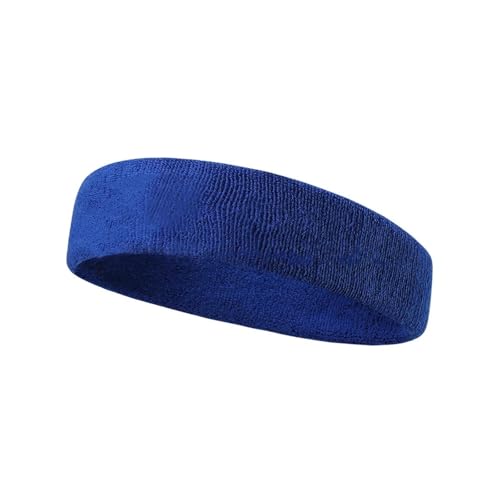 1pc Unisex Sport Schweißband Stirnband for Männer Frauen Unisex Yoga Haarband Gym Stretch Kopf Bands Starke Elastische Fitness Basketball Band(Blue) von xiaopang