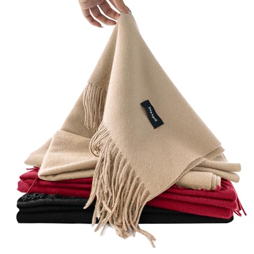 Xiaowanwan Damen Winter Schal - Wärmer Groß mit Fransen, Klassische Feste Farbe Lang Xiaowanwan Damen Winter Schal - Wärmer Groß mit Fransen, Klassische Feste Farbe Lang von xiaowanwan