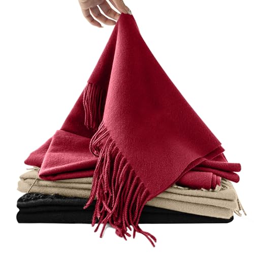 Xiaowanwan Damen Winter Schal - Wärmer Groß mit Fransen, Klassische Feste Farbe Lang Xiaowanwan Damen Winter Schal - Wärmer Groß mit Fransen, Klassische Feste Farbe Lang von xiaowanwan