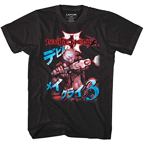 Devil May Cry Dmc 3 Japanese Game Cover Men's T Shirt Dante Vintage Arcade Gamer-BlackL von xinfeng