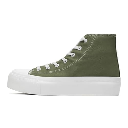 xinran & shengli Herren High Top Sneakers Unisex Herren Damen Platform Canvas Schuhe Sportschuhe Walking Schuhe von xinran & shengli