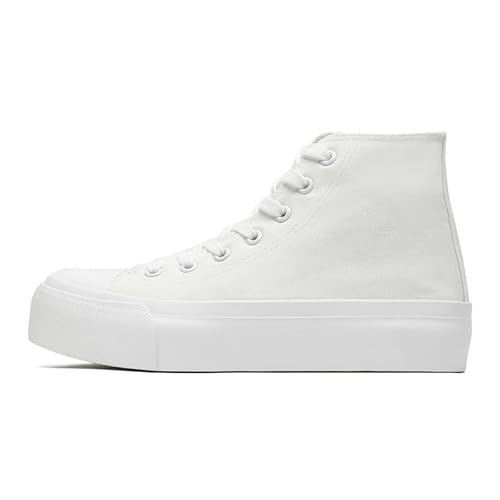 xinran & shengli Herren High Top Sneakers Unisex Herren Damen Platform Canvas Schuhe Sportschuhe Walking Schuhe xinran & shengli Herren High Top Sneakers Unisex Herren Damen Platform Canvas Schuhe Sportschuhe Walking Schuhe von xinran & shengli