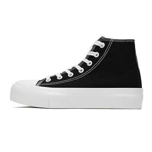 xinran & shengli Herren High Top Sneakers Unisex Herren Damen Platform Canvas Schuhe Sportschuhe Walking Schuhe von xinran & shengli