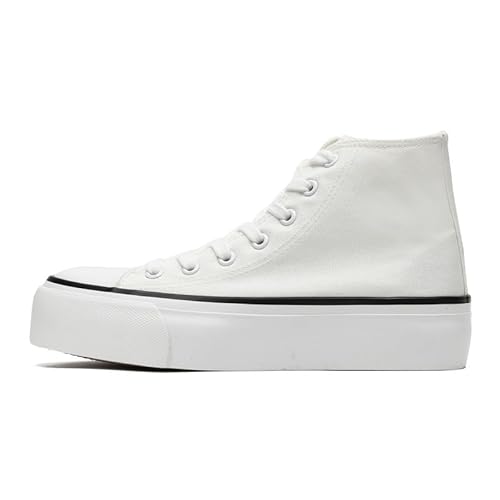 xinran & shengli Herren High Top Sneakers Unisex Herren Damen Platform Canvas Schuhe Sportschuhe Walking Schuhe von xinran & shengli