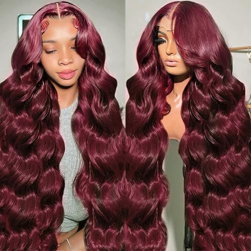 xinshow 99J Burgunderrote Spitze vorne Echthaarperücken 13 x 6 Spitze vorne Echthaarperücken für schwarze Frauen, 180 % Dichte, Körperwelle, Glueless Echthaar xinshow 99J Burgunderrote Spitze vorne Echthaarperücken 13 x 6 Spitze vorne Echthaarperücken für schwarze Frauen, 180 % Dichte, Körperwelle, Glueless Echthaar von xinshow