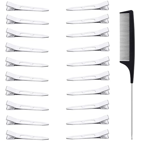 20 Stück EnteBill Haarspangen, Haarclips Locken Fixieren 5,5cm Alligator Clips Keine Spur Haarklammer Haarclips zum Stylen Haarklammern Friseurbedarf für Damen Haarstyling 20 Stück EnteBill Haarspangen, Haarclips Locken Fixieren 5,5cm Alligator Clips Keine Spur Haarklammer Haarclips zum Stylen Haarklammern Friseurbedarf für Damen Haarstyling von xinxinlovee