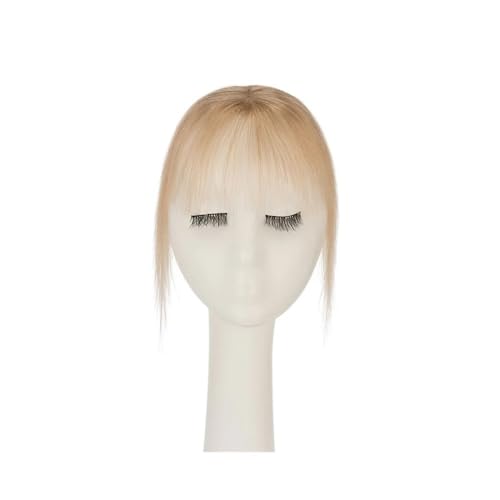 4x6 cm Pony Air Bang Echthaar-Topper Natürlicher Haaransatz for Frauen Clip-In-Haarteile 10 g Leichter Pony 10" Haarverlängerungen(Dark Blonde) von xiuling4568
