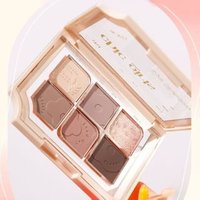 xixi - Flower Letter Six Color Eyeshadow - Brown #DA01 von xixi