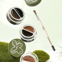 xixi - Set of 2: Eyeliner Dye Eyebrow Cream 2 in 1 Set - 3 Colors #02 Coffee Bean Brown - 2.5g+2.5g von xixi